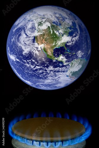 Photo: a photo illustration depicting global warming a photo illustration depicting global warming