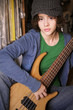 Young Girl with Bass Guitar