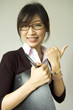thumb up white collar