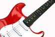 Detail Of An Electric Guitar With Six Strings, 