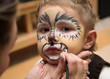 The little boy and a cheerful make-up