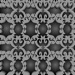 Seamless grey 3D ornament pattern Seamless grey 3D ornament pattern