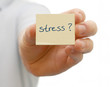 Notizzettel mit Stress