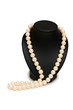 Pearl necklace isolated on the white background