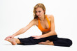 Beautiful young woman wearing workout clothes
