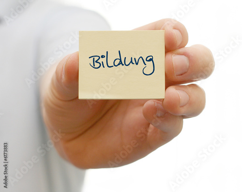Notiz mit Bildung Notiz mit Bildung