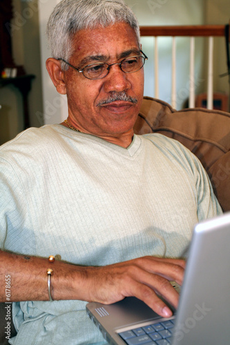 Man on Computer