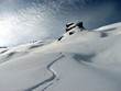 Trace sous le Bouton, massif de la Tournette