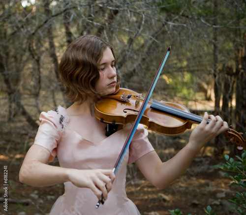 Photo: Violin Girl at Dusk Violin Girl at Dusk