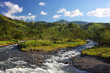Mountain landscape with a river in Monteverde (Costa Rica)