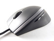 Silver computer mouse