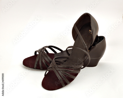A pair of ballroom dance shoes
