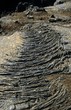 string lava flow on Iceland