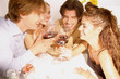 Friends drinking wine