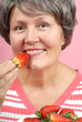 Healthy senior lifestyle concept with fresh berries