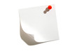Illustration: Note Paper close up on isolated white background Note Paper close up on isolated white background