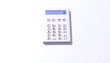 Taschenrechner white design reset front