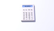 Taschenrechner white design euro front