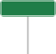 letrero verde