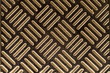 Diagonal stripes on metal