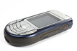 A hand hold a handset