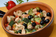 Turkey meat pieces with tomato, zucchini Turkey meat pieces with tomato, zucchini