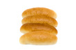 Fresh bread isolated on a white background.