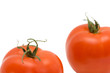 Tomatoes isolated on a white background.