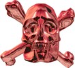 Illustration: Rot-metallic Piratenlogo Rot-metallic Piratenlogo
