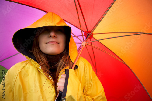 Foto: Frau im Regen Frau im Regen