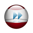 Sphere with arrows. Forward.
