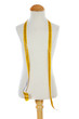  Mannequin with a tape measure a over white background