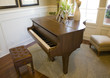Grand piano in a luxury home.