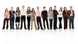 business team formed of young