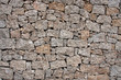 Detail of a wall made with granite stones