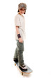 Girl on a skateboard