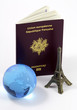 passeport, et globe terrestre passeport, et globe terrestre