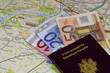 passeport et carte de Paris passeport et carte de Paris