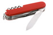 red swiss army knife isolated on white background