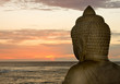Buddha and sunset Buddha and sunset