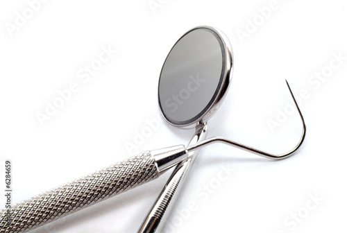 Photo: Isolated set of dentist tooks on white background. Isolated set of dentist tooks on white background.