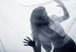 beautiful abstract girl portret in net beautiful abstract girl portret in net