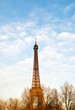 The Eiffel Tower in nightfall - paris France