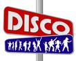 disco blau-rot