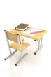 abstract, back to school, table