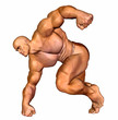 Big man with muscles Big man with muscles