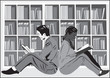 Young couple reading