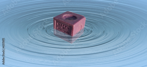 savon dans l'eau