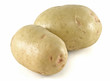 Two raw white potatoes