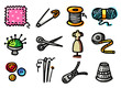 Vector: objets - couture objets - couture